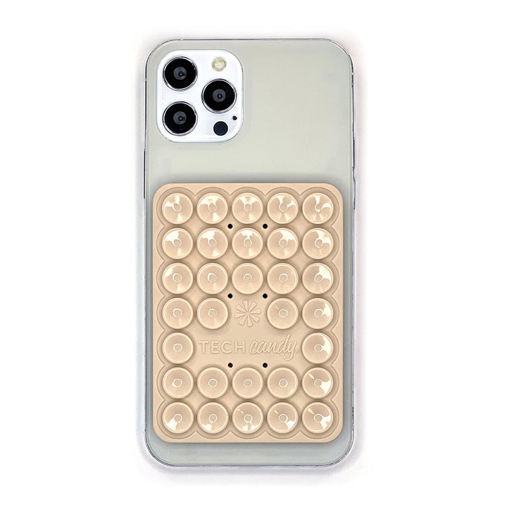 Stick 'Em Up™ 2-Sided Phone Suction Pad: Natural