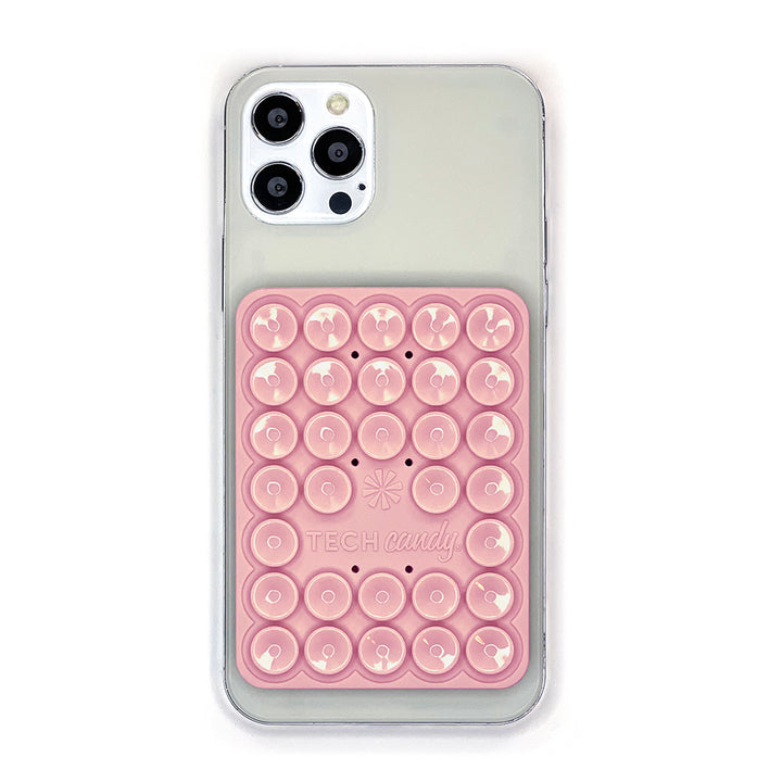 Stick 'Em Up™ 2-Sided Phone Suction Pad: Pink